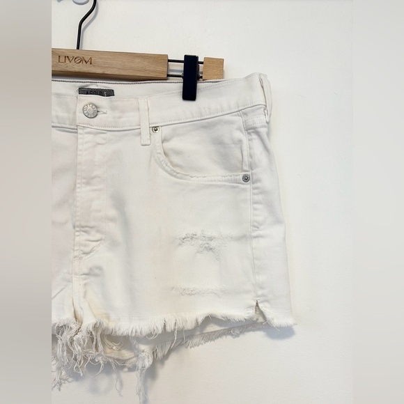 Agolde White Jean Shorts - Picture 6 of 11